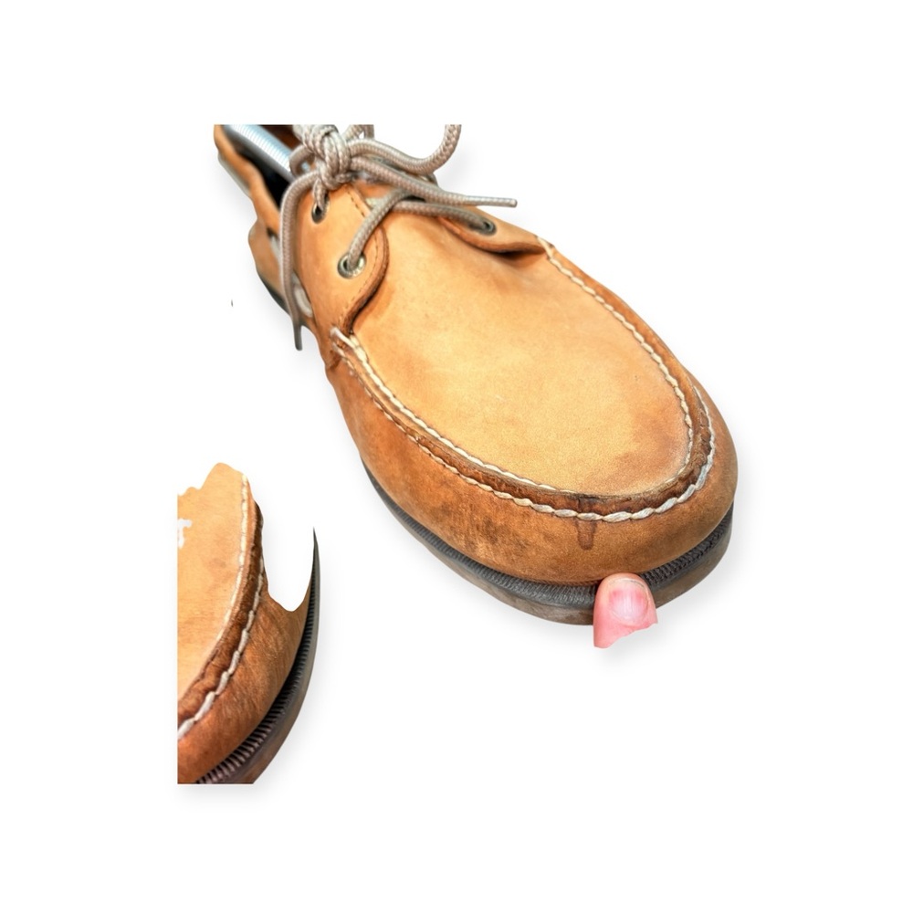 Sperry Tan Boat Shoes Moccasin Style - Picture 5 of 8